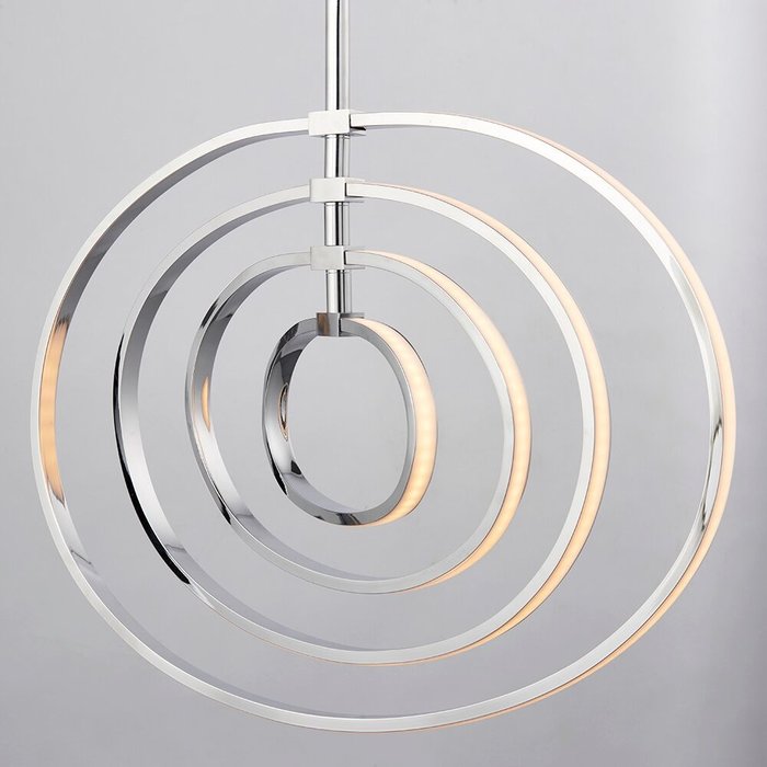 LED Hoop Feature Pendant - Polished Chrome