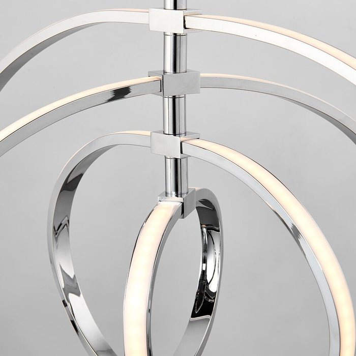 LED Hoop Feature Pendant - Polished Chrome