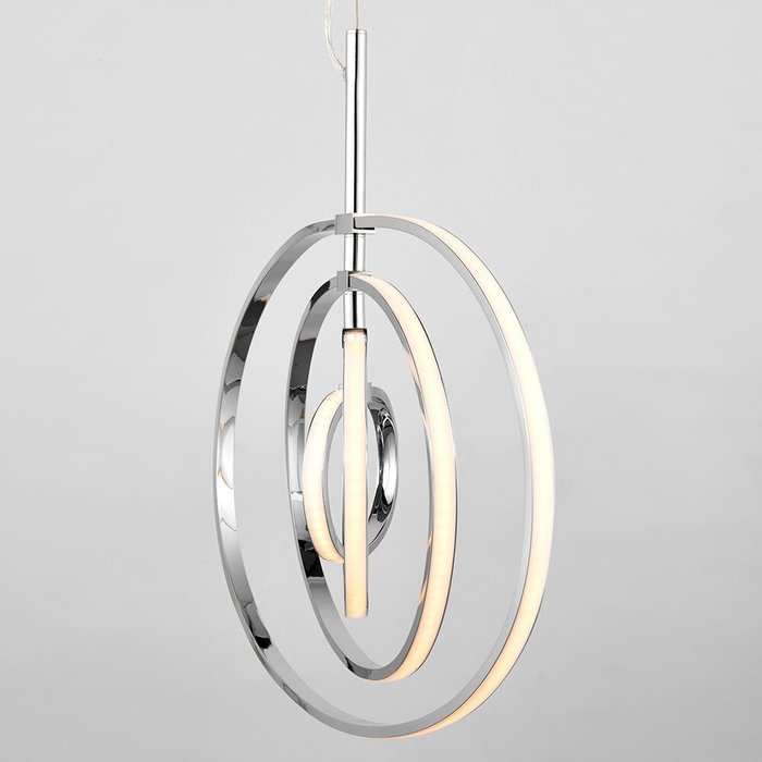 LED Hoop Feature Pendant - Polished Chrome