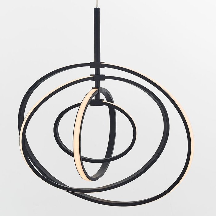 Black LED Hoop Feature Pendant