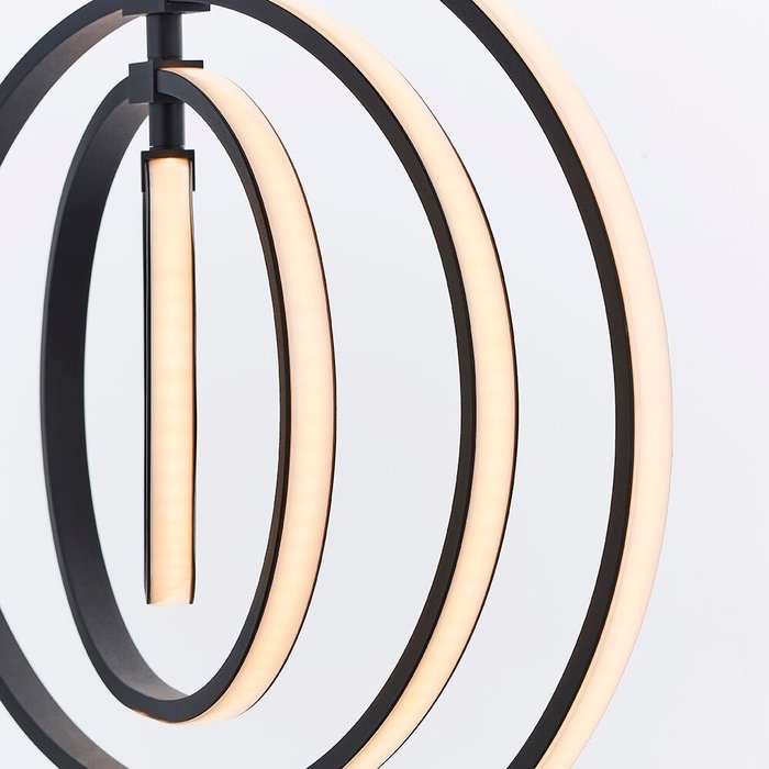 Black LED Hoop Feature Pendant