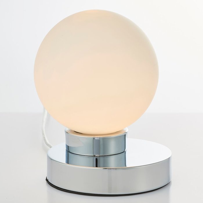 Robert - Chrome Globe Touch Table Lamp