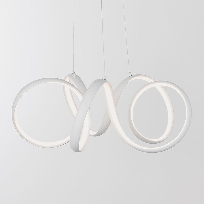 Organic LED Feature Pendant - Sand White - Small