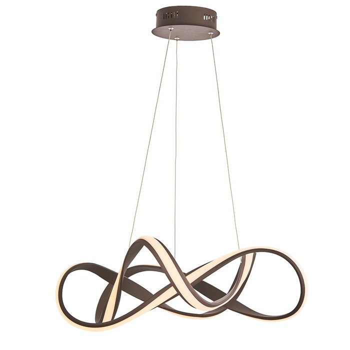 Organic LED Feature Pendant - Textured Coffee - Large