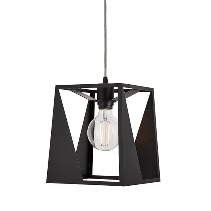 Urban Cut Out Black Pendant