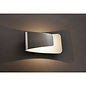 Polished Aluminium & White Modern LED Wall Light