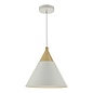 Scandi Pendant - Ivory and Natural Wood