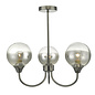 Imaan - 3 Light Semi Flush Black Chrome Fitting