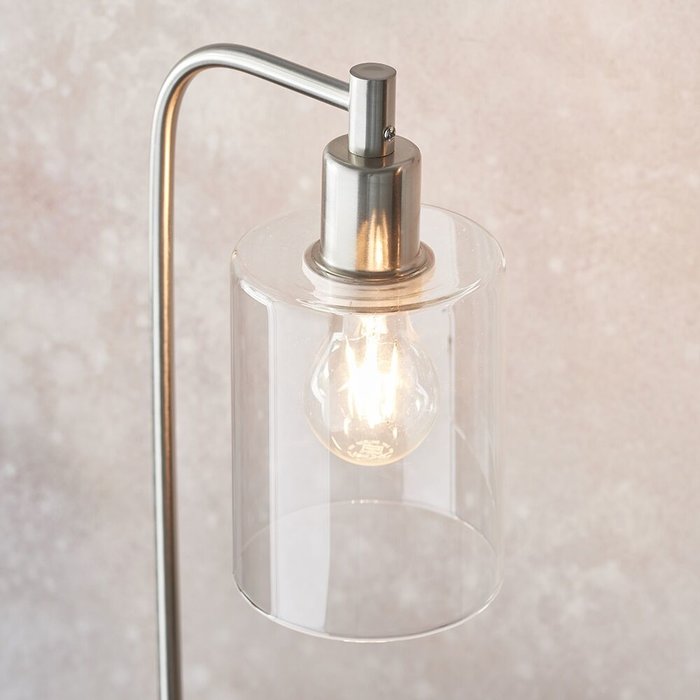 Niko - Minimalist Table Lamp - Brushed Nickel