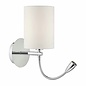 Hotel - LED Dual Light Bedside Reader Wall Light - Polished Chrome