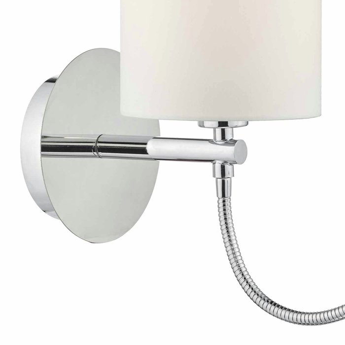 Hotel - LED Dual Light Bedside Reader Wall Light - Polished Chrome