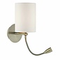 Hotel - LED Dual Light Bedside Reader Wall Light - Antique Brass