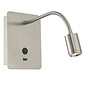 Flexi - Hotel - Gooseneck LED Reading Wall Light - Satin Nickel