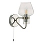 Keta - Retro Industrial Wall Light - Satin & Polished Chrome