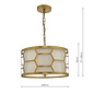 Esteem - Modern Gold Leaf Drum Feature Light