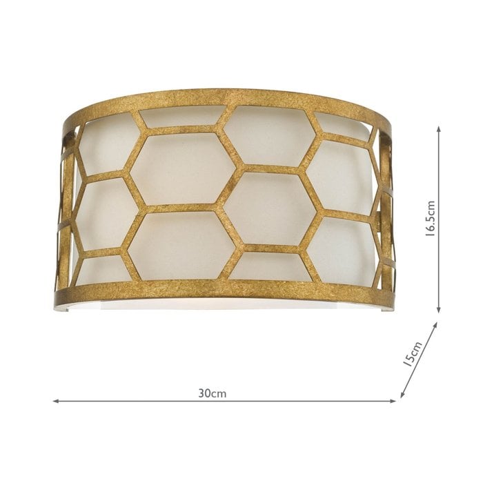 Esteem - Modern Gold Leaf Wall Light