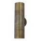 Ortex - Solid Aged Brass Up & Down Outdoor Wall Light