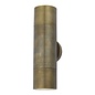 Ortex - Solid Aged Brass Up & Down Outdoor Wall Light