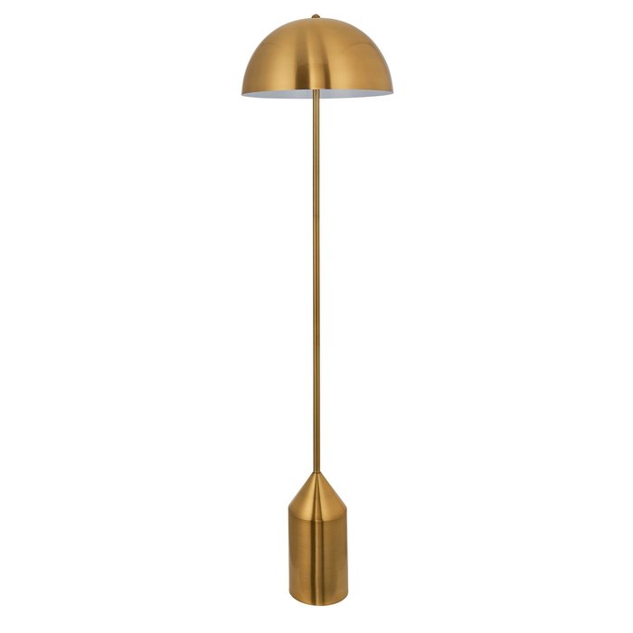 Mid Century Brass Dome Floor Lamp