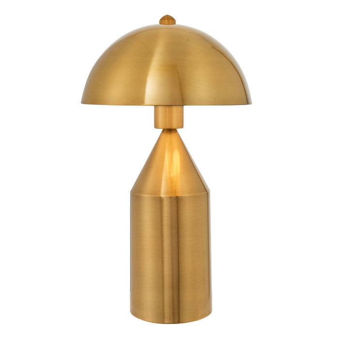 Mid Century Brass Dome Table Lamp