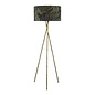 Bamboo Floor Lamp - Antique Brass