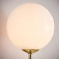 Dot Wall Light - Mid Century Opal Globe & Brass