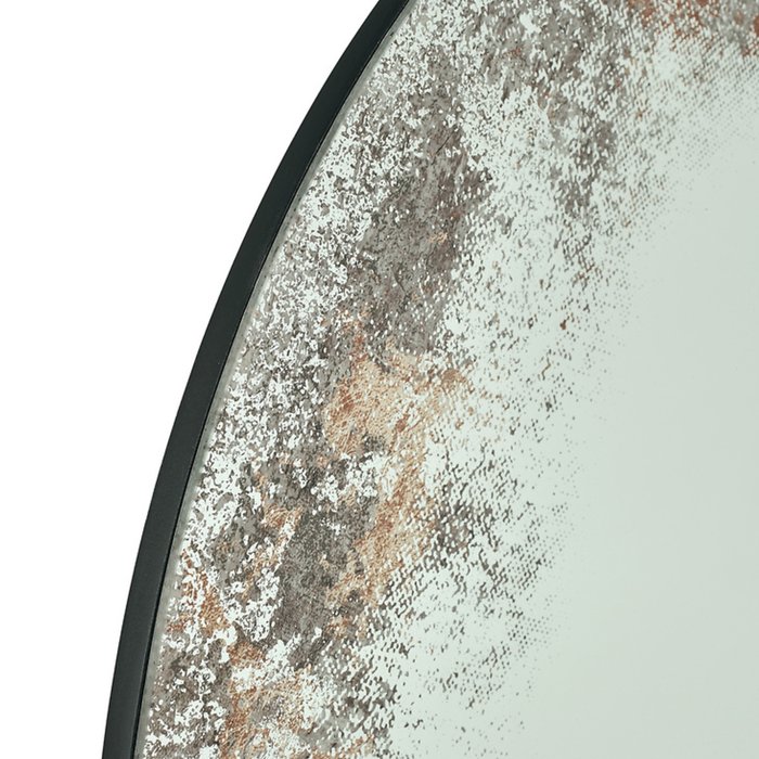 Artemis - Distressed Foxed Round Mirror
