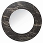 Cuban - Dark Marble Effect Large Round Mirror