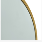 Briton - Beaded Edge Round Gold Mirror