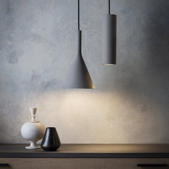 Orion - Minimalist Grey Concrete Pendant