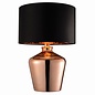 Parklane - Coppered Glass & Black Faux Silk Shade