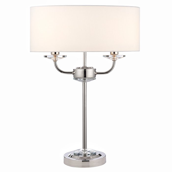 Frost - Modern Chandlier Table Lamp - Polished Chrome & Crystal