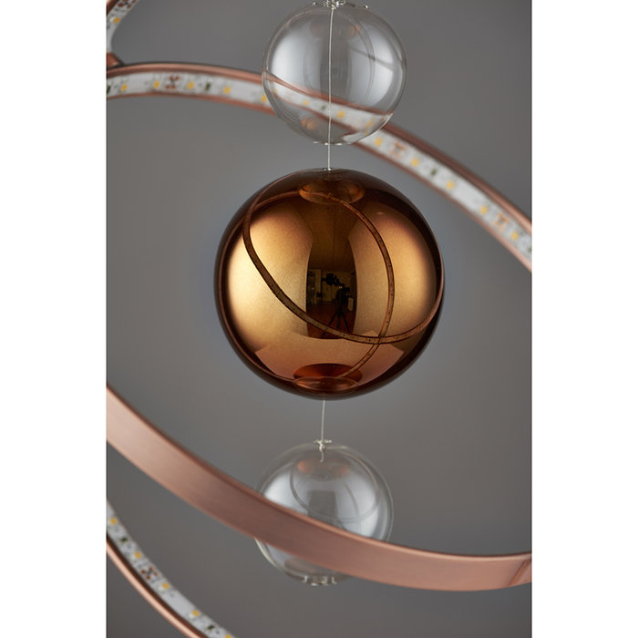 Orbital Table Lamp - LED - Brushed Copper