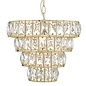 Carys -  Tiered Glass Chandelier - Warm Gold