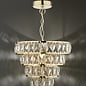 Carys -  Tiered Glass Chandelier - Warm Gold