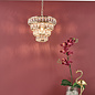 Carys -  Tiered Glass Chandelier - Warm Gold