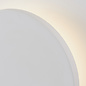 Noe - Minimalist White Plaster Disc Wall Light - Large