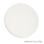 Noe - Minimalist White Plaster Disc Wall Light - Large