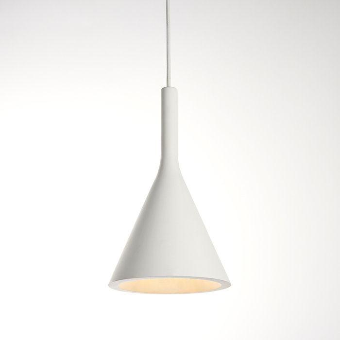 Xander - White Plaster Minimalist Pendant