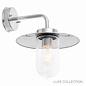 Carrie - Modern Nautical Outdoor Wall Light - Polished Stainless Steel