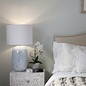 Pura White Mirrored Table Lamp