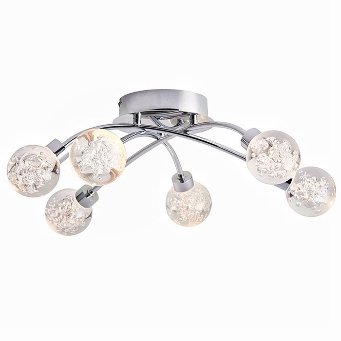 Versai - 6 Light Semi Flush LED IP44 Bathroom Light