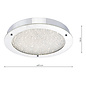 Cristallo - Flush Crystal Bathroom Fitting - Large