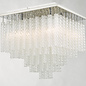 Izumi - Flush Textured Glass Bathroom Ceiling Light - IP44