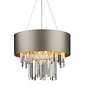 Hurley - Modern Art Deco Crystal Drum Statement Light