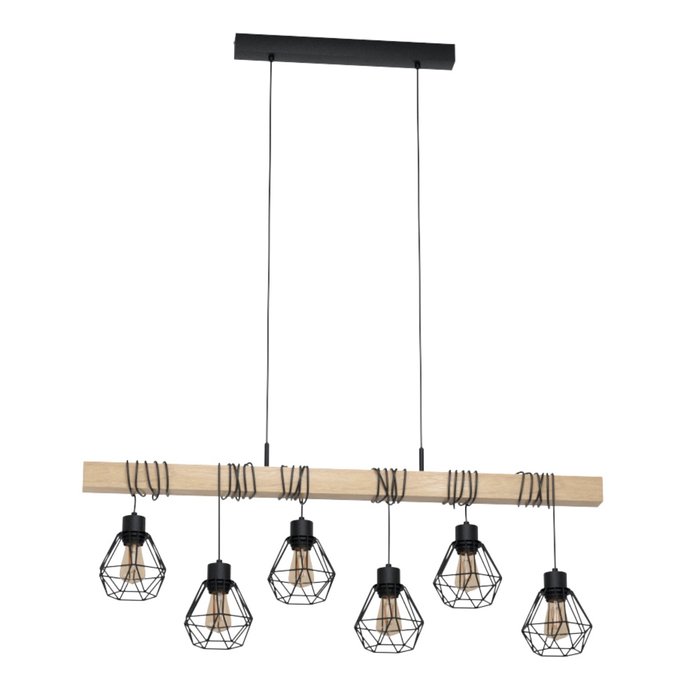 Townsend - Wood Beam Cage Feature Bar Pendant