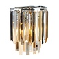 Modern Crystal Wall Light - Smoked, Clear & Amber Prisms