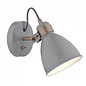 Nordic - Gloss Grey & Copper Wall Light