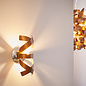 Twisting Ribbon 4 Light Flush Fitting - Brushed Copper