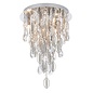 Melanie - Crystal Waterfall Flush Ceiling Light - 3 Light